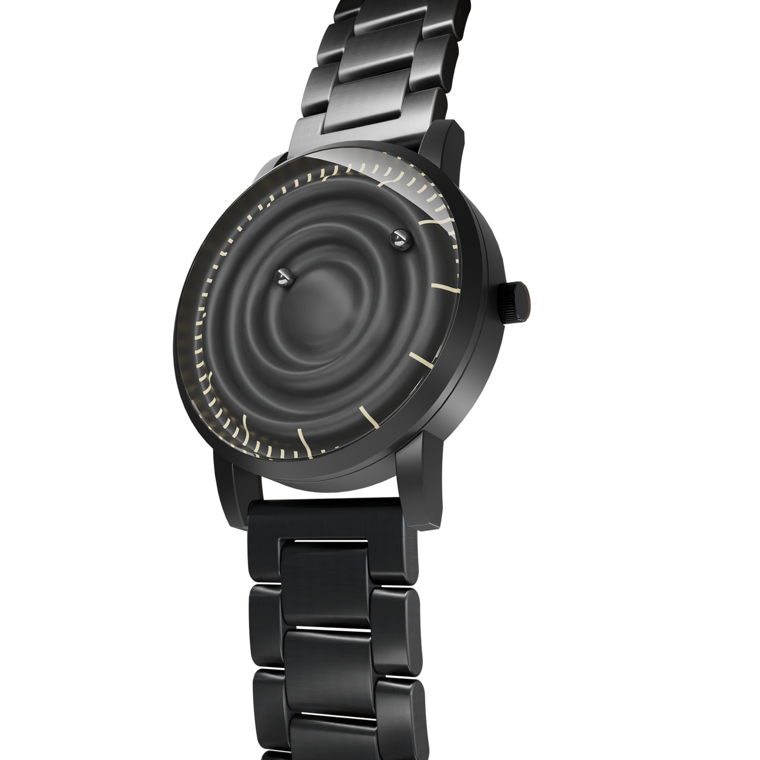 Magneto-Watch-Wave-Black-Edelstahl-Schwarz-Side