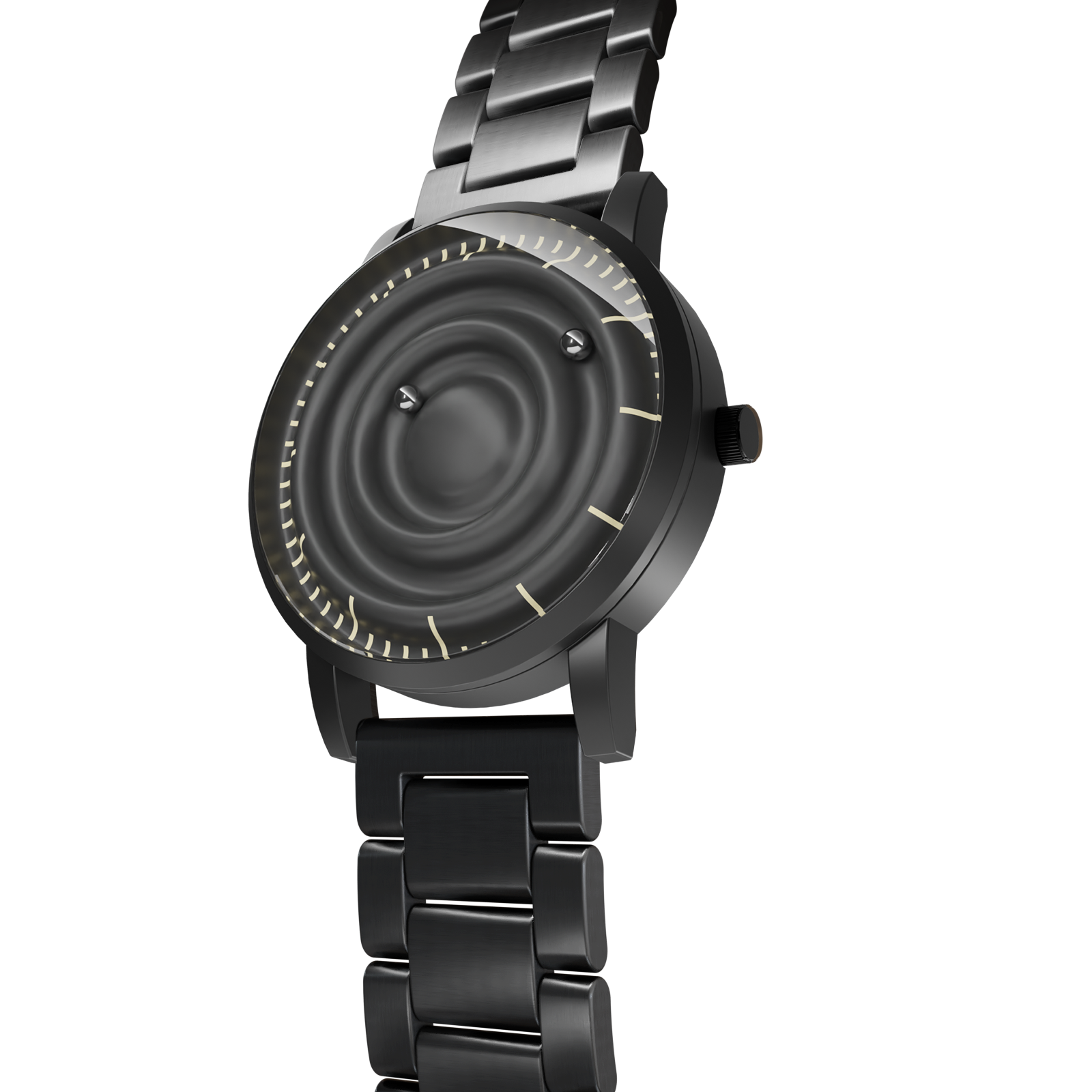 Magneto-Watch-Wave-Black-Edelstahl-Schwarz-Side