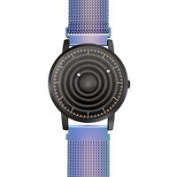 Wave Black Maschenarmband Flip-Flop