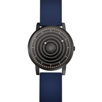 Wave Black Silikon Blau