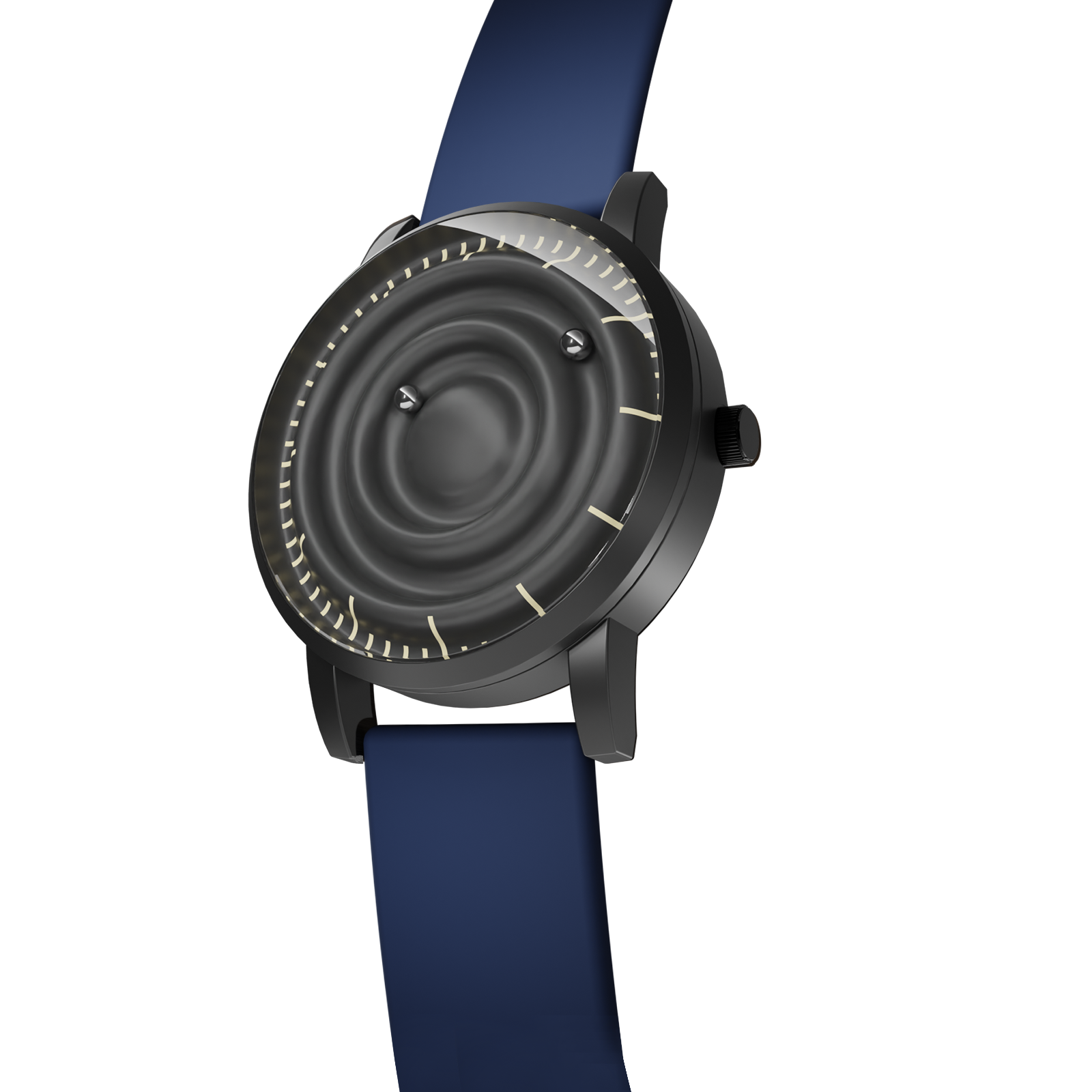 Magneto-Watch-Wave-Black-Silikon-Blau-Side