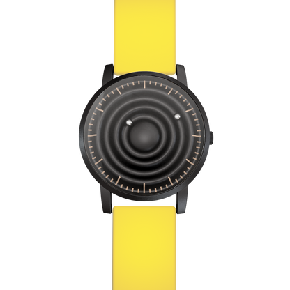 Magneto-Watch-Wave-Black-Silikon-Gelb-Front