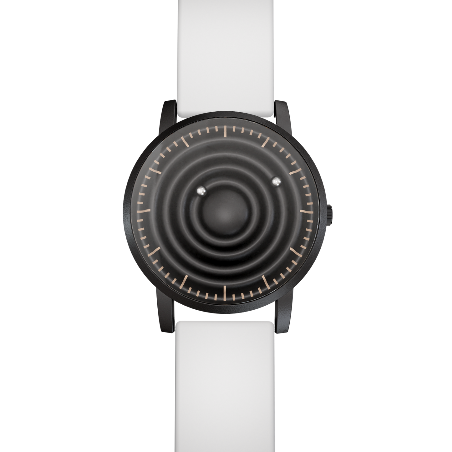    Magneto-Watch-Wave-Black-Silikon-Weiss-Front