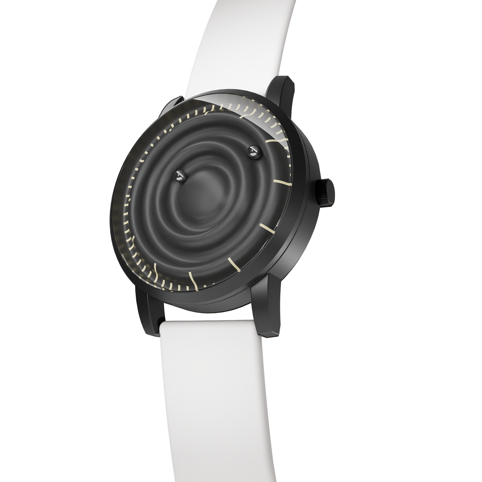 Magneto-Watch-Wave-Black-Silikon-Weiss-Side