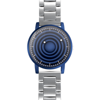 Wave Blue Edelstahl Silber