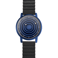Wave Blue Kunstleder Magnetisch Schwarz