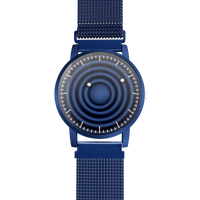 Wave Blue Maschenarmband Blau