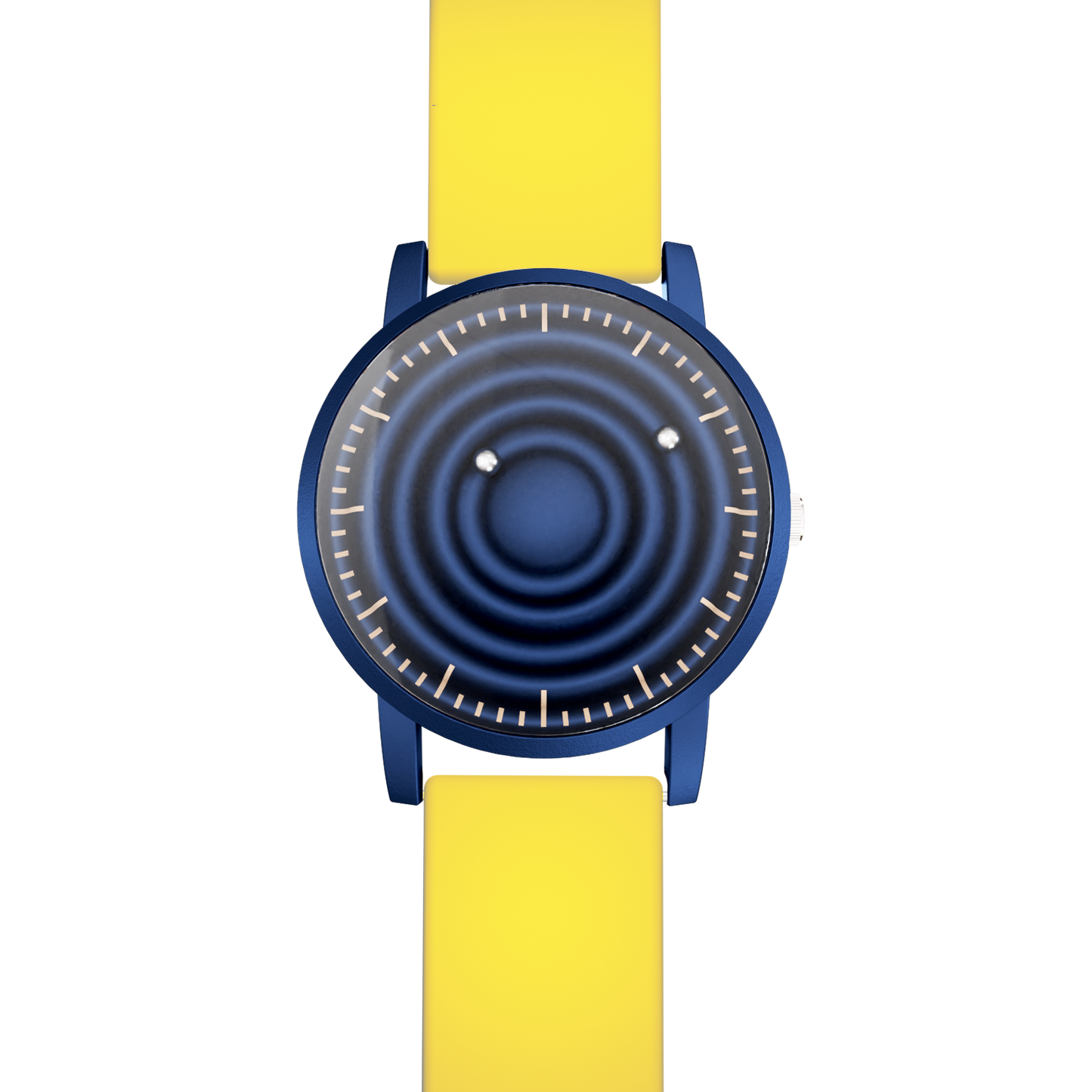     Magneto-Watch-Wave-Blue-Silikon-Gelb-Front