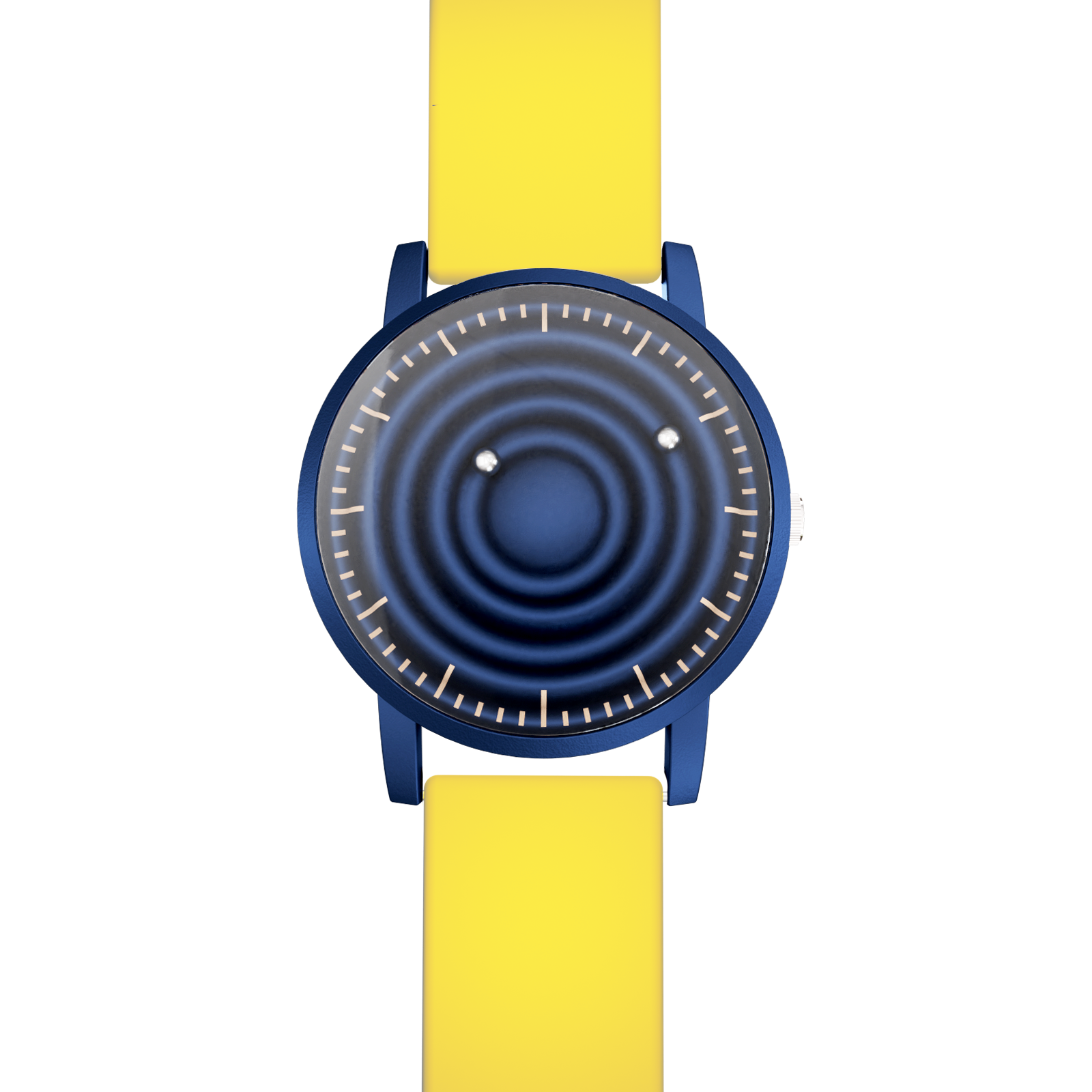     Magneto-Watch-Wave-Blue-Silikon-Gelb-Front