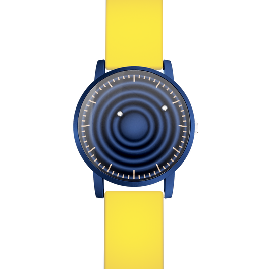     Magneto-Watch-Wave-Blue-Silikon-Gelb-Front